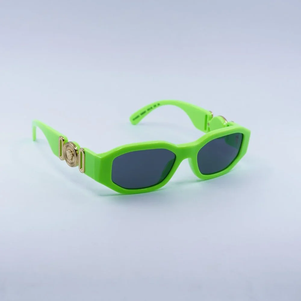 Versace Kids VK4429U 536987 Sunglasses Green Geometric Frame, Dark Grey Lenses